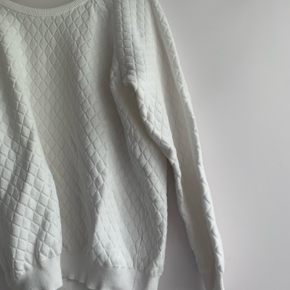 White Patterned Sweater - Picture 2 of 7
